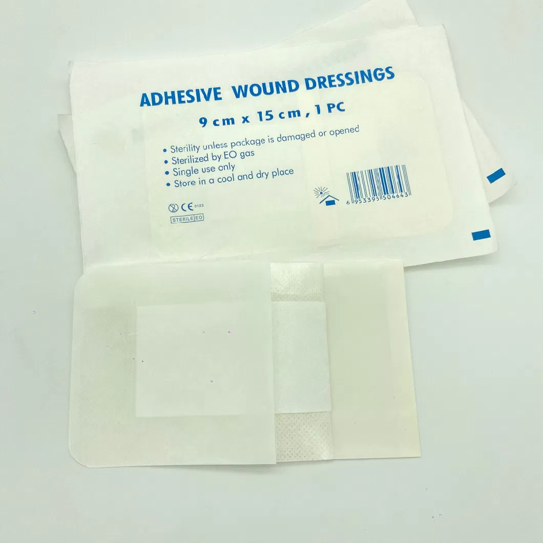 Hypoallergenic Hydrogel Sterile Silicone Foam Absorbent Pad Non Adhesive Woven Wound Dressing