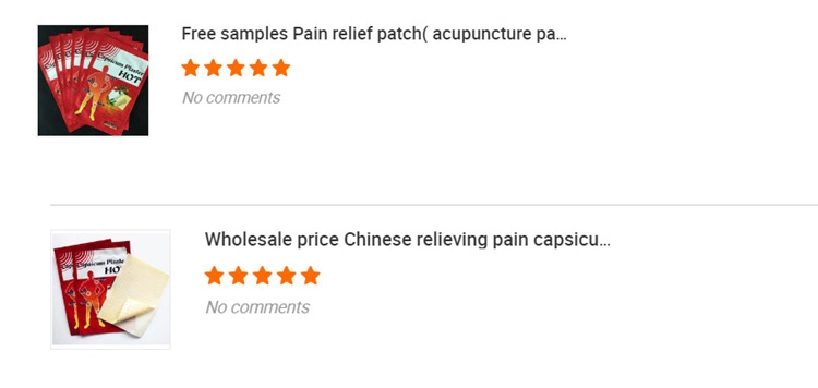 Chinese Herbal Medical Plasterm Capsicum Plaster Pain Relief for Arthritis