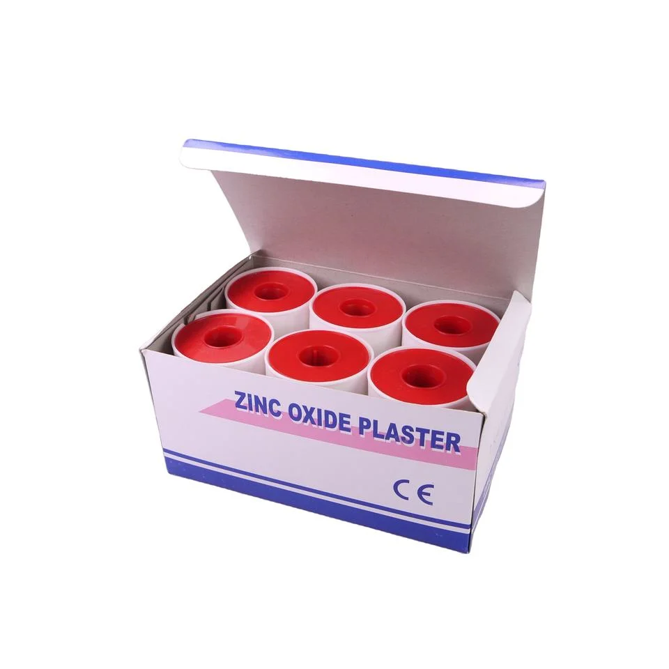 Medical Adhesive Zinc Oxide Plaster with Plastic Ting