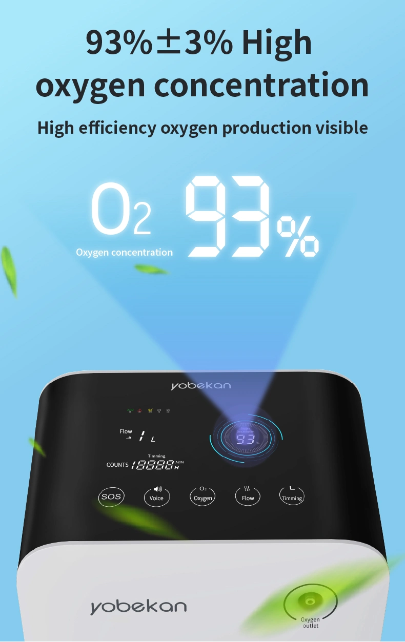 Yobekan 1L 2L 3L 5L 10L Mini Oxgen Medical Grade Household Homecare Oxygen Concentrator for Home Use