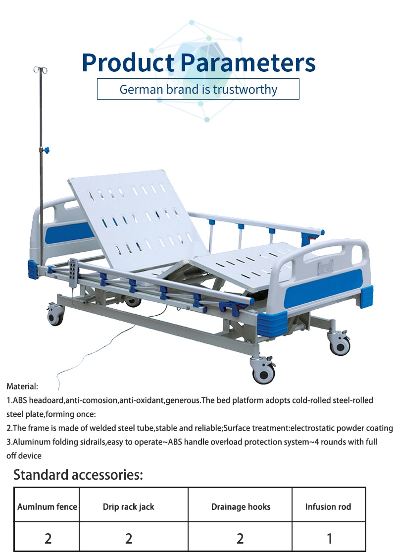 Cheap Adjustable Nursing Homecare 3 Motor Hospital Electric Bed (TN-831A)