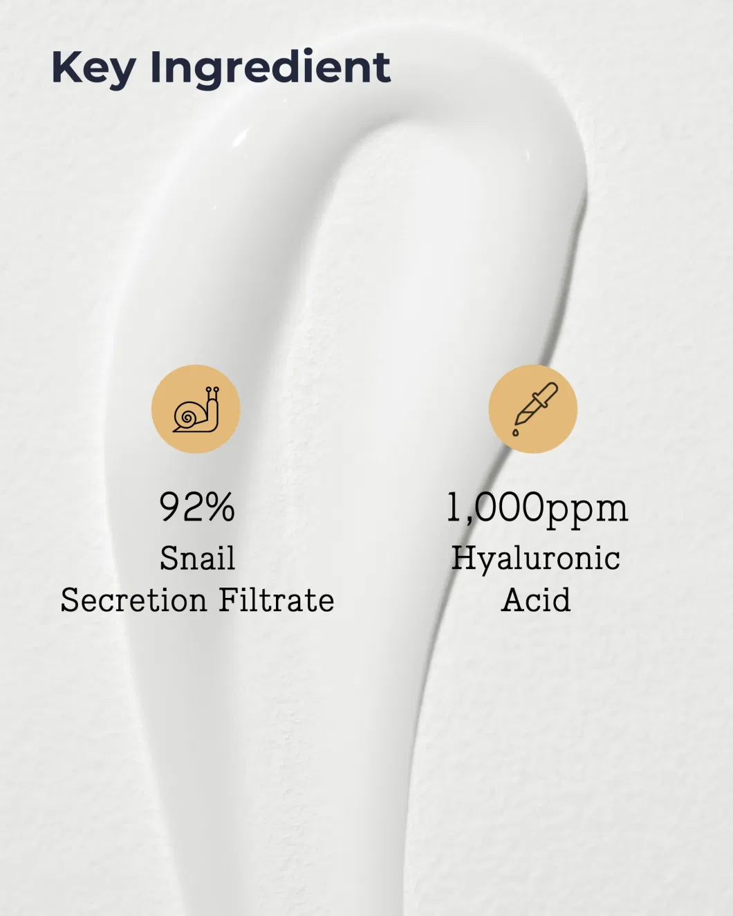 Beauty Cosmetics Skin Care Snail Face Cream Lock in Water and Repair Skin