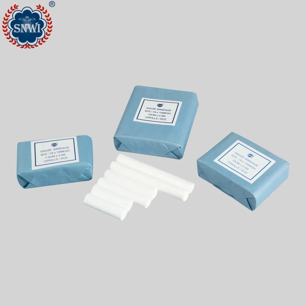 100% Cotton Absorbent Medical Sterilization Surgical First Aid Wound Care Hemostatic Gauze Bandage