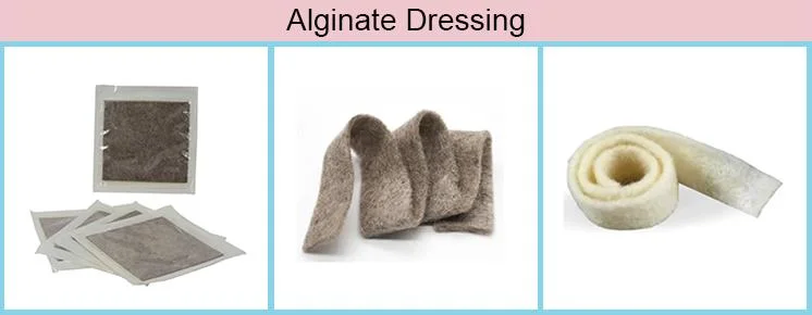 Sterile Antibacterial Silver Alginate Medical Alginate Hydrocolloid Wound Care Dressing