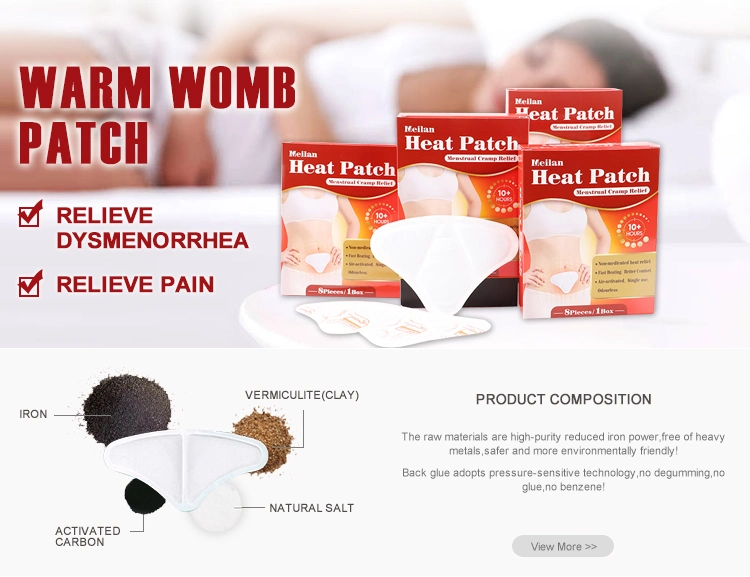 Customized Women Period Pain Relief Heating Pack Patch Heat Pad for Menstrual Cramps