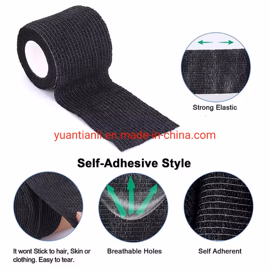 Printed Self Adhesive Elastic Bandage/ Elastic Tape Cohesive Tattoo Self Adehere Grip Cover Wrap
